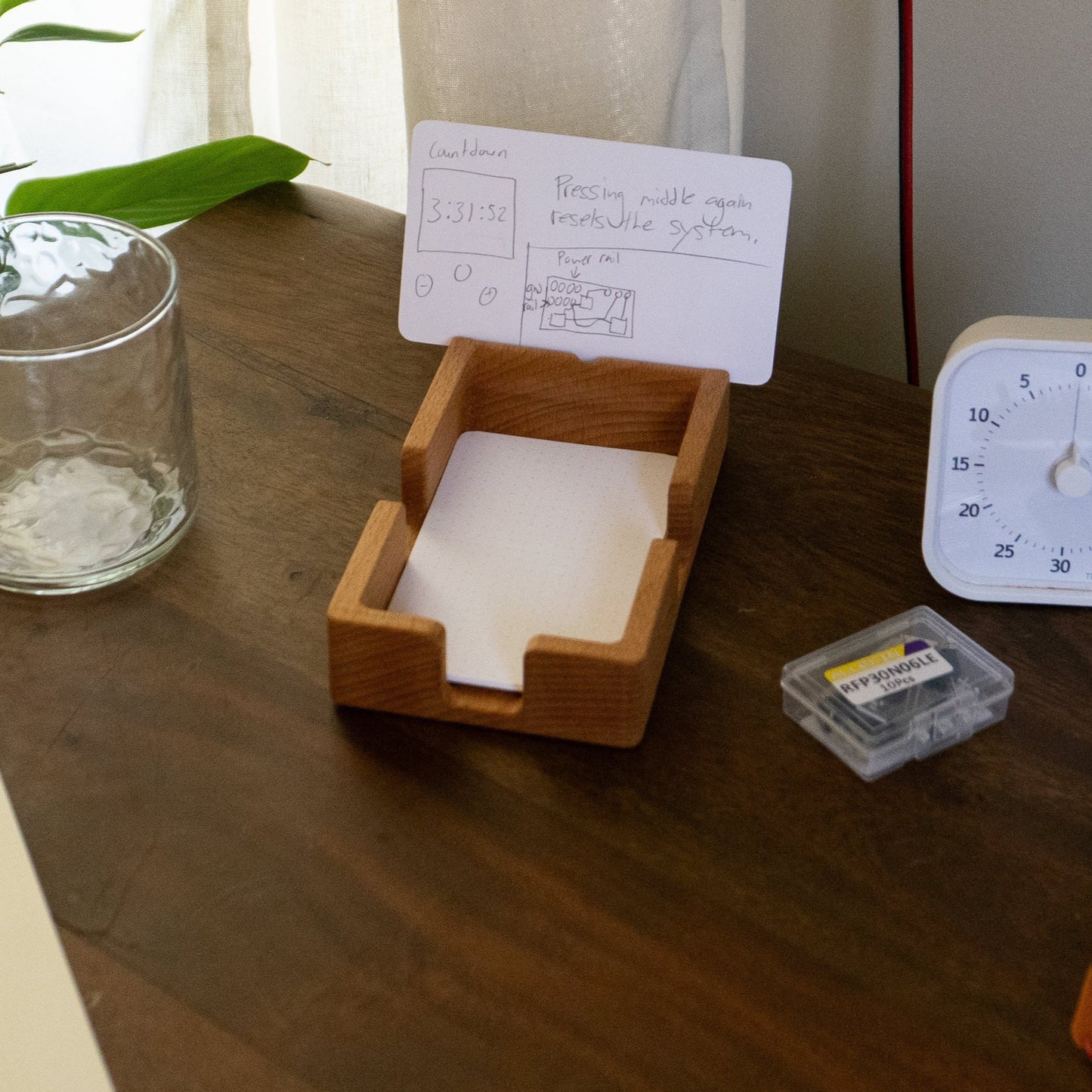 Notecard Holder - Walnut